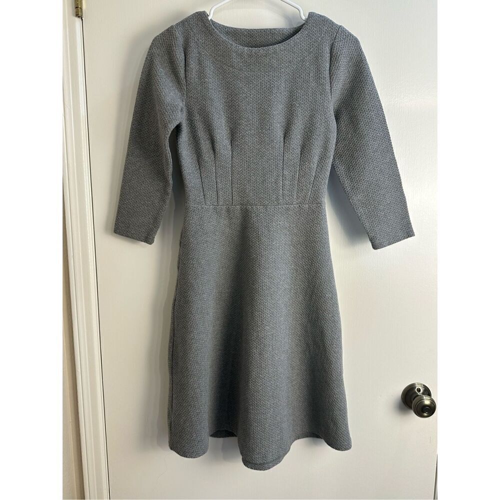 Joules gray LS A-line dress size 4